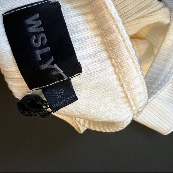 WSLY BANDIER Bleecker Ribbed straight neck Camo small Bone - Picture 5 of 7